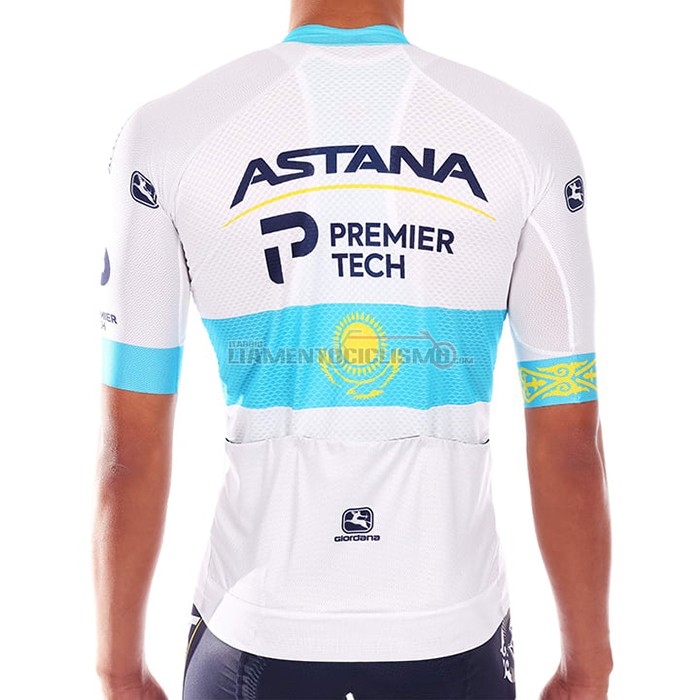 Abbigliamento Ciclismo Astana Campione Kazako 2021 Manica Corta